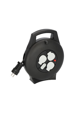 Brennenstuhl Vario Line 2 Usb Iq Hızlı Şarj Özellikli 3 Soketli Kaçak Ve Ani Isınma Sigorta Şalterli 10 M. Makaralı Kablo 10 M