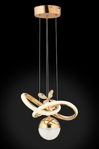 İstanbul Avize Begonvil Gold 3 Renkli Ledli Modern Lüx Led Avize