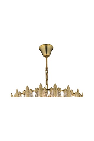 Lampaluce Antico Salon Klasik Sarkıt Avize 15'Li Sarı 60Cm