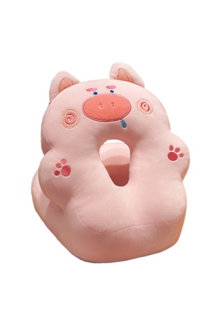 Şekerleme Artefaktı V Şekilli Uyku Yastığı 25 30 23-sümüklü Pembe