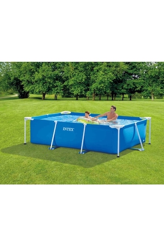 Ih28271 Intex Dikdörtgen Prefabrik Aile Havuzu 260x160x65 Cm Çok Renkli