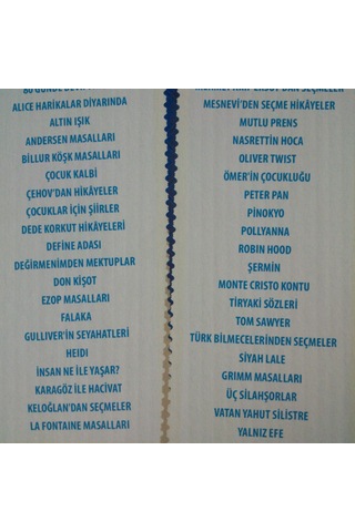 100 Temel Eser 40 Kitap 2 ve 3 .Sınıf Seviyesi