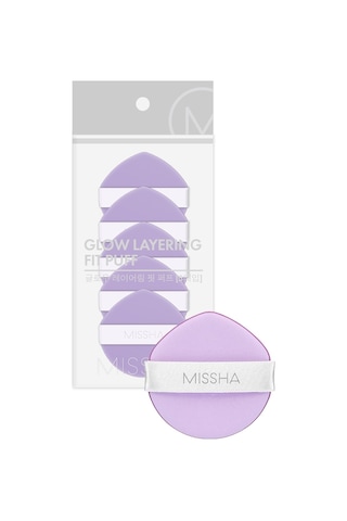 Missha Glow Layering Fit Puff Yüksek Kapatıcılık Sağlayan Yumuşak Makyaj Süngeri 5'li