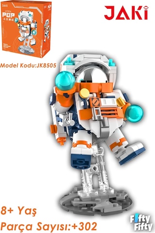 Jaki Mini Space Serisi/astronot -jk8505 +302 Parça Oyuncak Yapım Seti