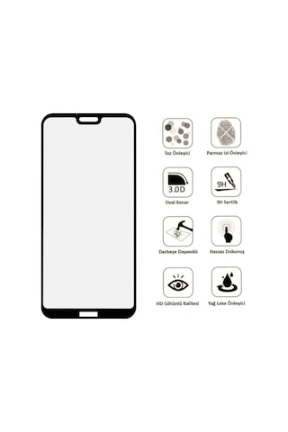 Huawei P20 Lite Mat Seramik 9d Nano Ekran Koruyucu