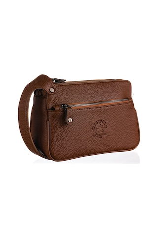 Westpolo Vegan Deri Unisex El Çantası Portföy - 6054 Fındık Kahverengi