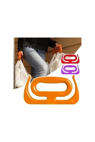 "buradabuldun Ergonomik Poşet Taşıma Aparatı - Ağır Yük Taşıyıcı Tutacak, Elden Kesme Yapmayan Kolay Taşıma Kancası, Market Ve Alışveriş Çantası Taşı Çok Renkli
