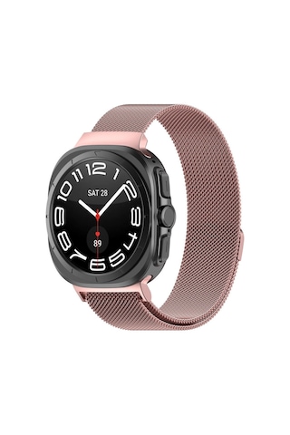 Samsung Uyumlu Galaxy Watch 7 Ultra 47mm Kordon Milano Loop Metal Kordon