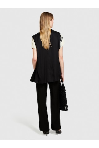 Sisley Viskoz Önü Pileli Geniş Paça Pantolon Kadın Siyah Pantolon - 324p49nmlf057