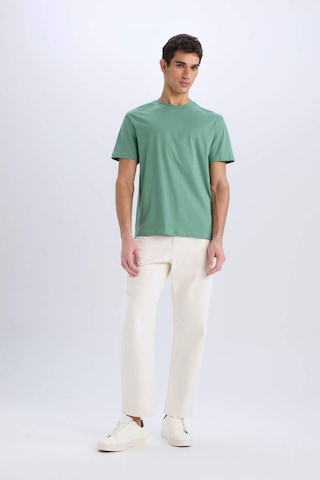 DeFacto %100 Pamuk New Regular Fit Bisiklet Yaka Basic Düz Kısa Kollu Tişört V7699AZ24SPGN759