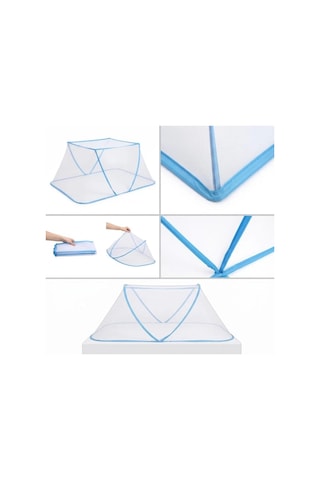 Ers Portatif Bebek Ve Çocuk Sinek Koruyucu Cibinlik Tül 50x125 Cm Katlanabilir Beşik Ve Yatak Tülü
