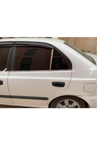 Hyundai Accent Admire 2000-2006 Uyumlu Cam Kelebek 2 Parça Krom P