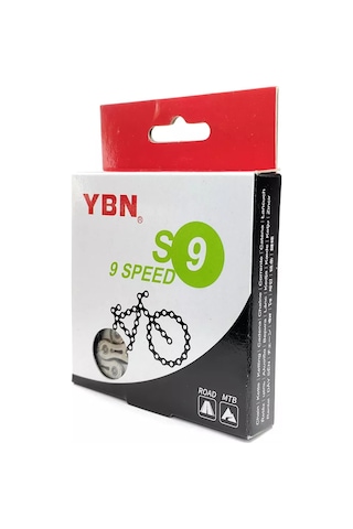 Ybn Ybn S9-rb Bisiklet Zinciri, 116 Bağlantı, 9 Vites 208980024 Gri