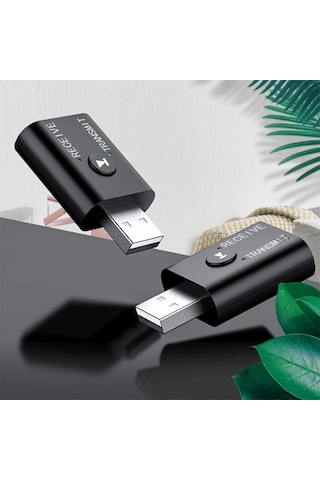 Ally 2in1 Bluetooth 5.0 Mini Usb Adaptör+fm Transmitter- 5775 Siyah