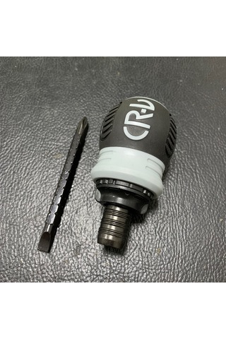 Kangvka Krom Vanadyum Çelik Ratchet Tornavida - Uzunluk Ayarlanabilir, İki Uçlu Düz + Çapraz , Ergonomik Abs Kolu, Dayanıklı Tamir Aracı Siyah/gri