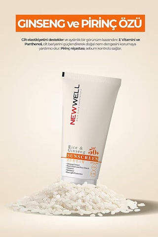 Newwel Rice & Ginseng Sunscreen 50spf Genel