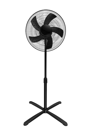 Kumtel Siyah 16 İnç Ayaklı Vantilatör 50 W, 5 Pervaneli, 3 Kademeli, 121 Cm Yükseklik