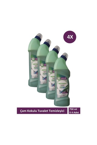 Çam Kokulu Renk Değiştiren Tuvalet Temizleyici 750 Ml X 4 Adet 99246699