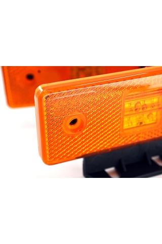 2 Adet 12v Turuncu Reflektör Dikdörtgen Ledli Side Marker Lamba