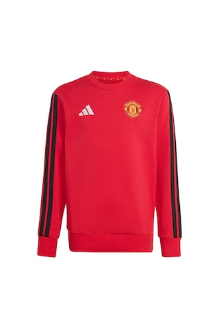 Adidas Çocuk Sweatshirt "manchester United Kids Crew Sweat" Kg6341 Kırmızı