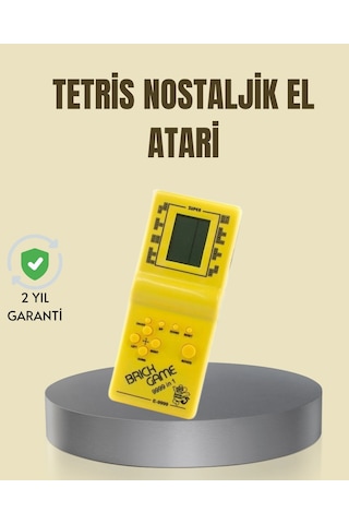 Taşınabilir Tetris Oyunu El Konsolu Dayanıklı Plastik, Pil İle Çalışan Retro Oyun Aleti
