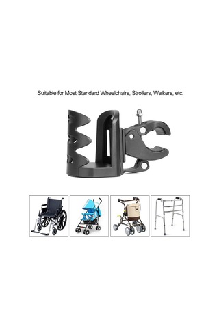 Soulader Pratik Ve Kullanışlı 360 Derece Dönebilen Bebek Arabası Tutacağı Kolay Takılabilir Ve Sağlam Tasarım Siyah