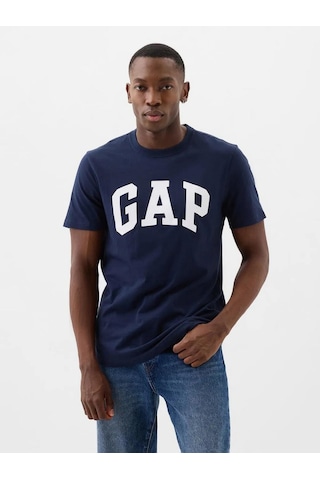 Gap 856659004 V-everyday Soft Basic Logo T Erkek Tişört Lacivert