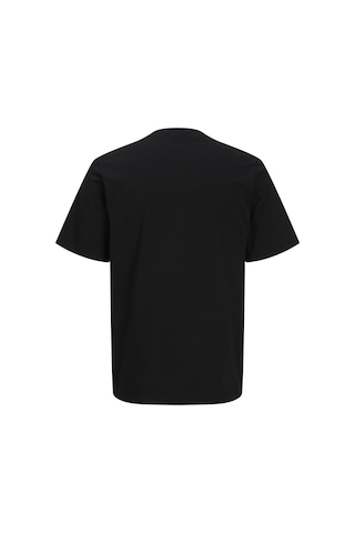 Jack & Jones Erkek Bisiklet Yaka Gögüs Baskili Tisört - New Plas - 12310180 Siyah