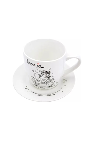 Nd Plej Love İs Çay Takımı, Buluşma Zamanı, 360 Ml Fincan, Fincan Tabağı 220519807 Kırmızı