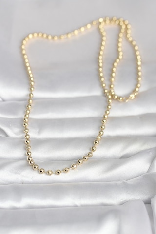 Zarif Boyunlar İçin 60cm Golden Pirinç Top Zincirli Kadın Kolye Standart 95517731