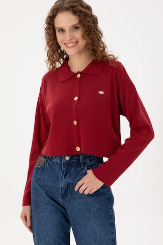 U.s. Polo Assn. Kadın Vişne Hırka Triko 50297152-vr223 Vişne