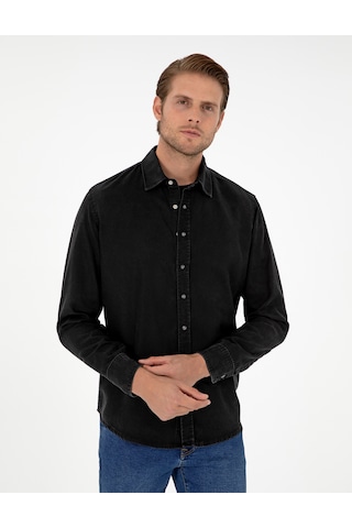 Pierre Cardin Erkek Siyah Gömlek Jean 50292591-vr046 Siyah
