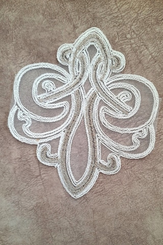 6 Adet Vizon Krem Fransız Tarzı Modern Bardak Altlığı & Kokteyl P Beyaz