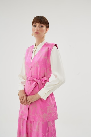 Senna Ujore Yelek Pembe Pembe