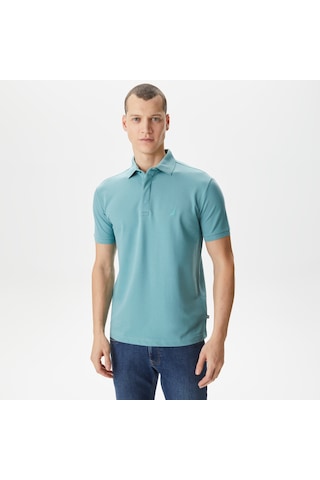 Nautica Nautıca Erkek Yeşil Slım Fıt Kısa Kollu Polo Düz K35062t Yeşil