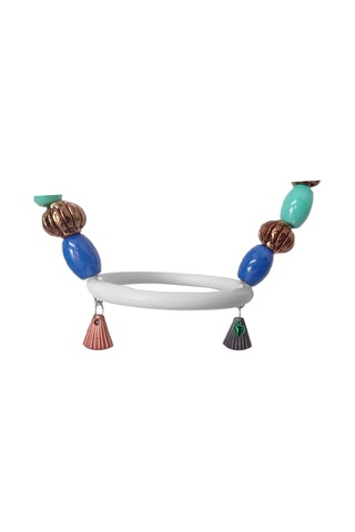 Markapet Renkli Boncuklu Oval Halkalı Papağan Salıncağı 15 Cm-23 Cm