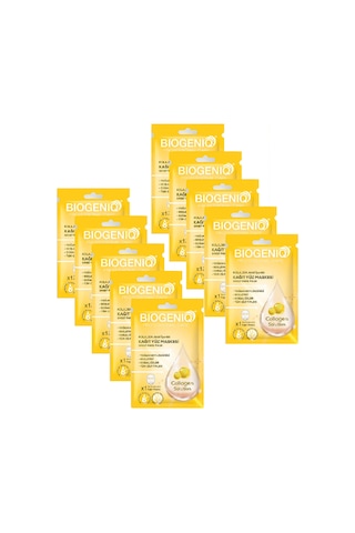 Beauty Kolajen Kağıt Maske 25 Gr X 10 Adet Sıkılaştırıcı Ve Nemlendirici Yüz Maskesi