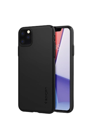 Spigen İphone 11 Pro Max İle Uyumlu Kılıf Thin Fit Air Black Siyah