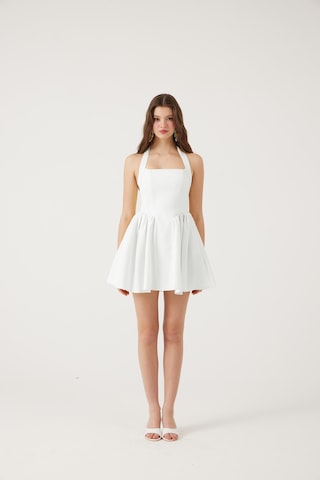 Holly Lolly Cepli Mini Felici Elbise Beyaz
