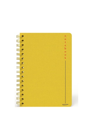Melimelek Çizgili Defter Sarı Bez Ciltli - Ceyda Düvenci Sarı