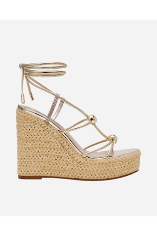 Steve Madden Tulym-r Gold Kadın Sarı Topuklu Sandalet Tulym-r