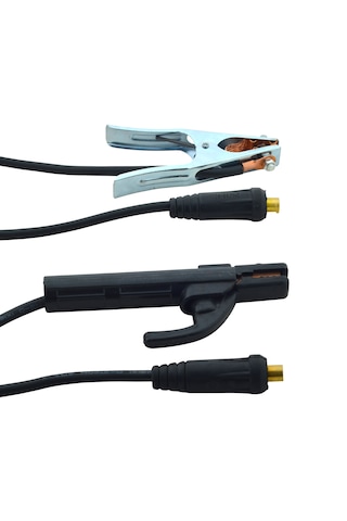 Kaynak Pensesi Elektrot Tutucu Ve Kaynak Şase Pensesi Kaynak Makinesi Kablo Seti Kalın Uç 5 Metre
