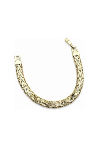 Geniş Kesim Hasır Model Xuping Bileklik - Gold