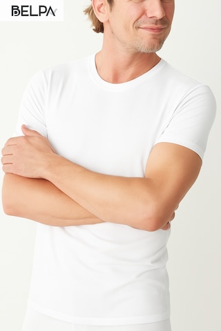 Belpa Ersa İç Giyim Modal Erkek Sıfır Yaka T-shirt 3'lü Beyaz