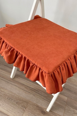 Fırfırlı Sıvı & Leke Itici Iskandinav Sandalye Minderi Tarçın Kir Diğer