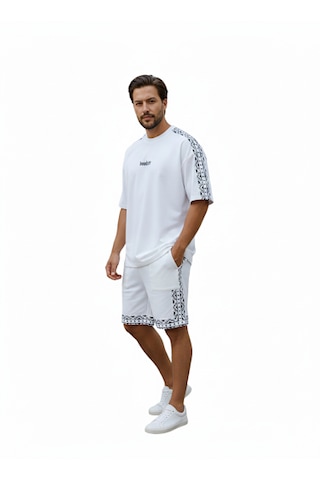 Hoodraze Tşört Oversize Beyaz