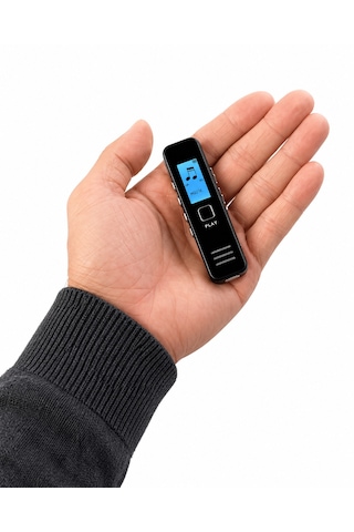 Nıvego Mini Ses Kayıt Cihazı Diktafon Ders, Toplantı, Röportaj Kayıt Tek Tuş Ses Kaydedici Taşınabilir Dijital Recorder Mp3 Çalar Kompakt Tasarım