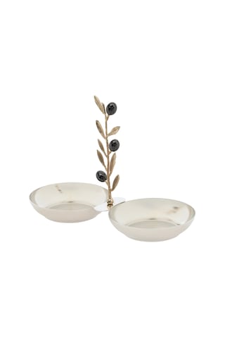 Mudo Home Olıve İkili Dekoratif Sunumluk 25x112x18 Cm