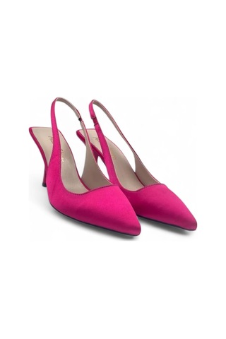 Ember Pembe Şık Ve Zarif Kadın Stiletto Topuklu Ayakkabı Pembe