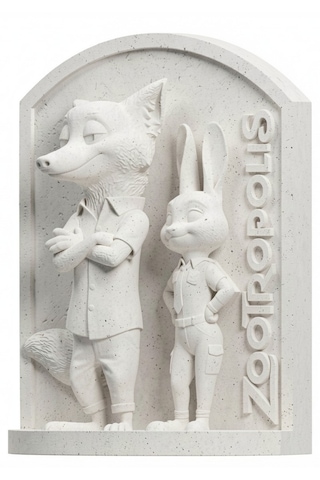 Zootropolis 15 Cm Taş Biblo Çocuk Boyama Etkinliği